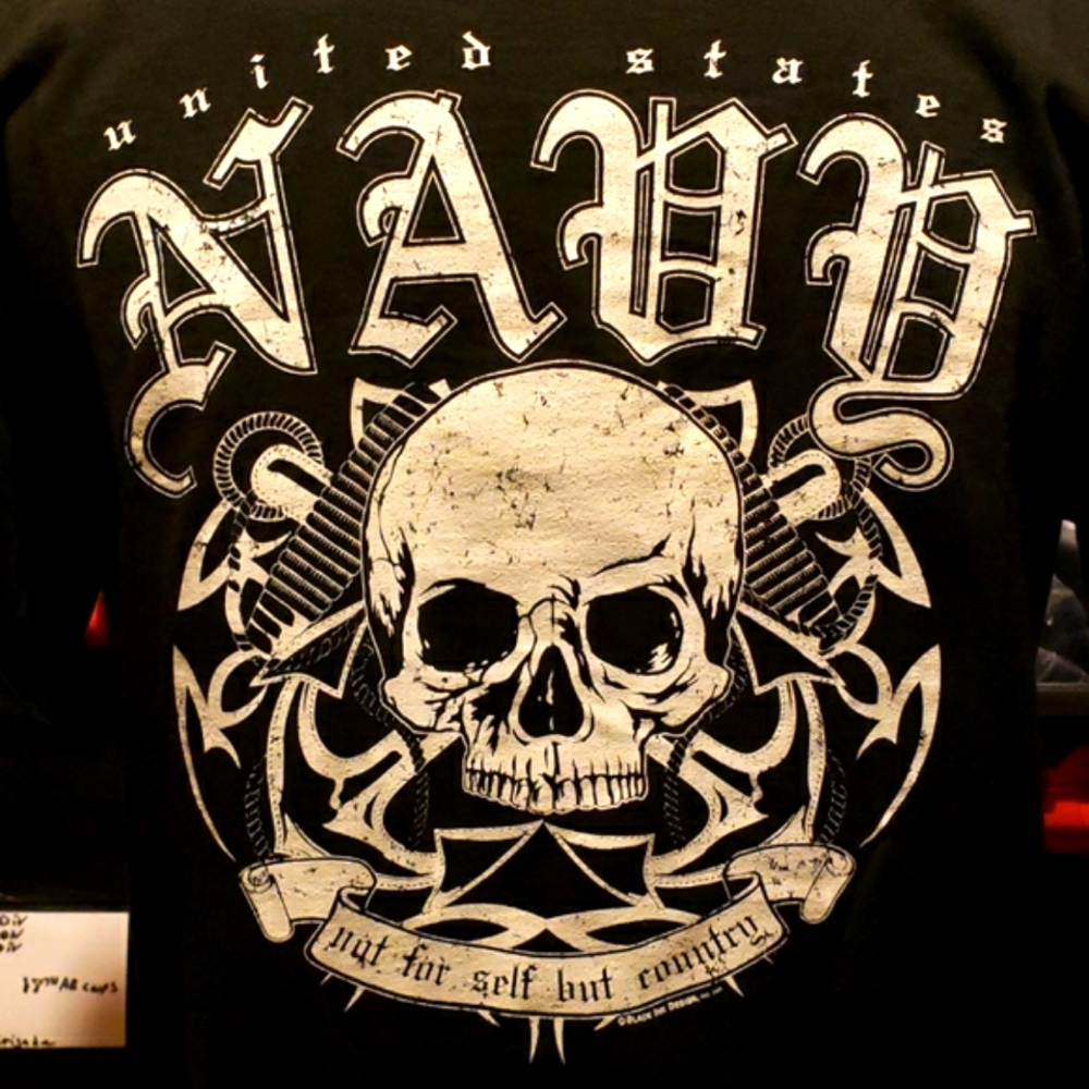 Military Vintage Mens U.S. NAVY Skull tshirt